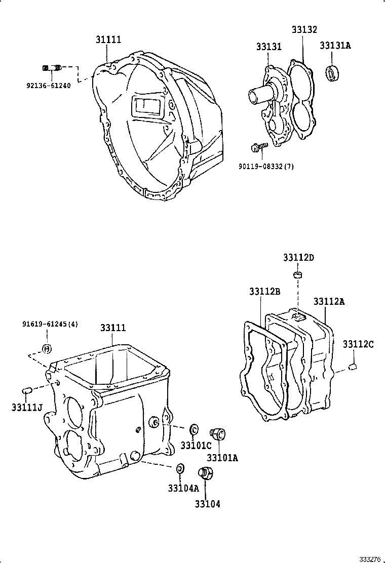  LAND CRUISER 70 |  CLUTCH HOUSING TRANSMISSION CASE MTM