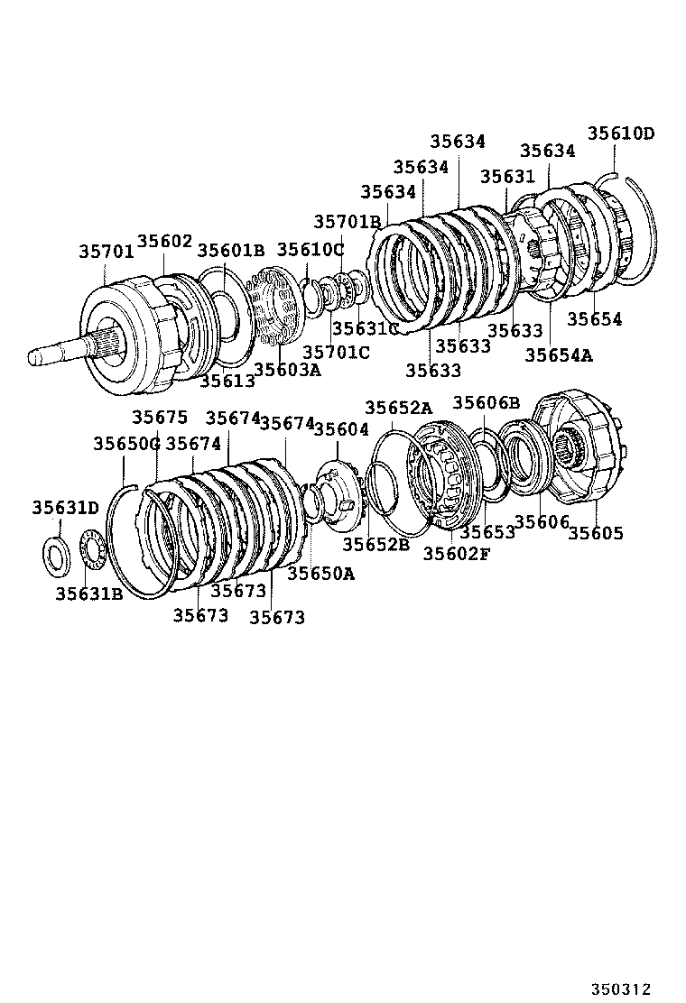  TOWNACE LITEACE |  BRAKE BAND MULTIPLE DISC CLUTCH ATM