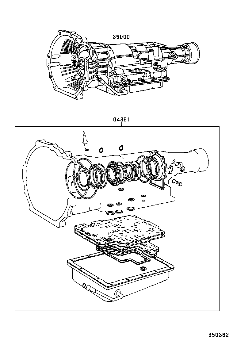  TOWNACE LITEACE |  TRANSAXLE OR TRANSMISSION ASSY GASKET KIT ATM