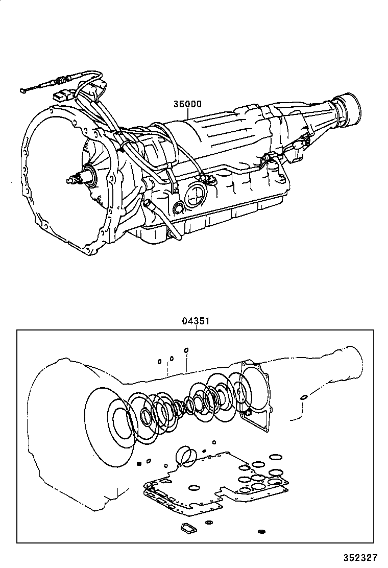  CROWN |  TRANSAXLE OR TRANSMISSION ASSY GASKET KIT ATM