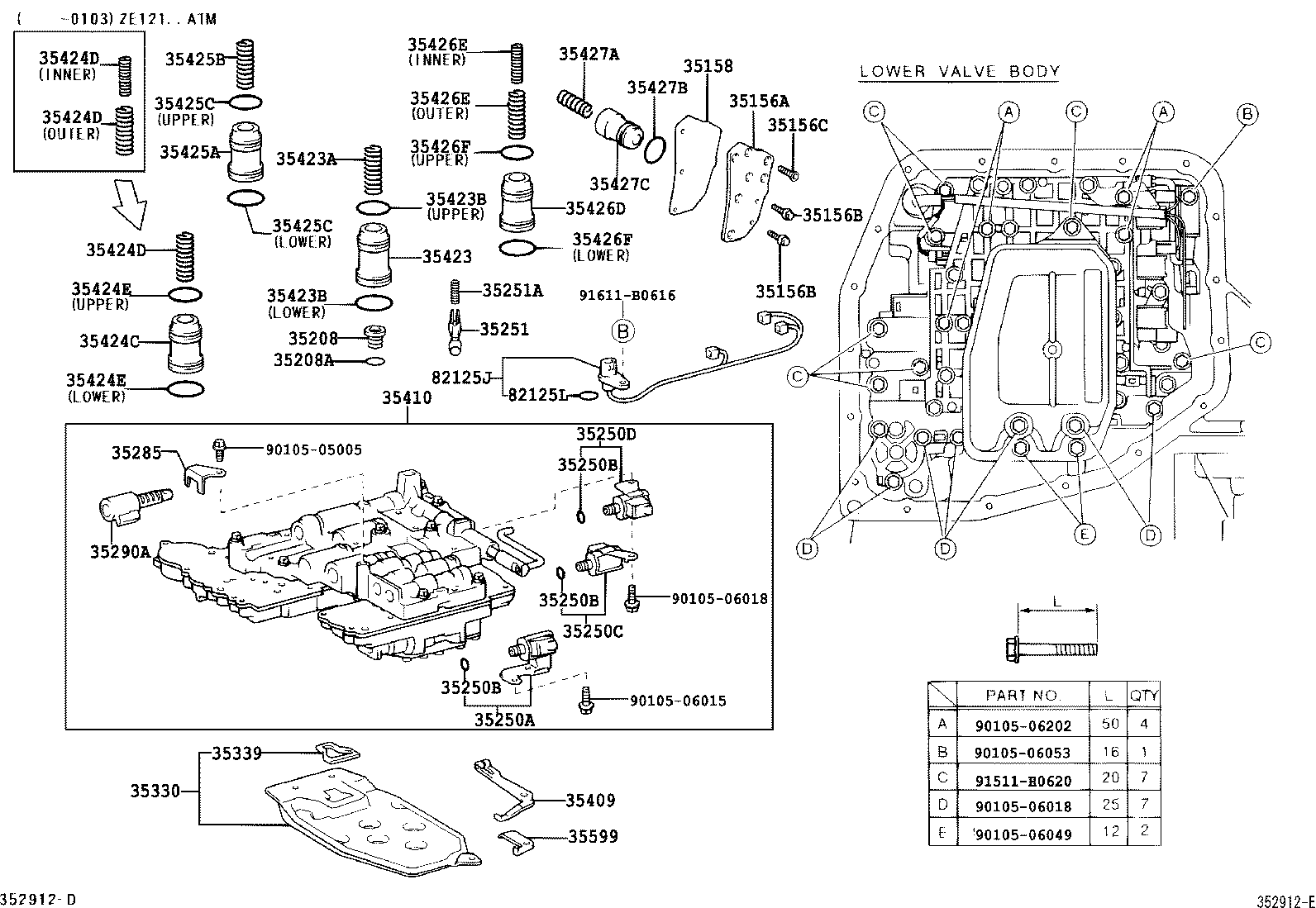  COROLLA |  VALVE BODY OIL STRAINER ATM