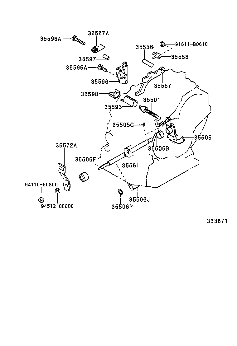  COROLLA |  THROTTLE LINK VALVE LEVER ATM