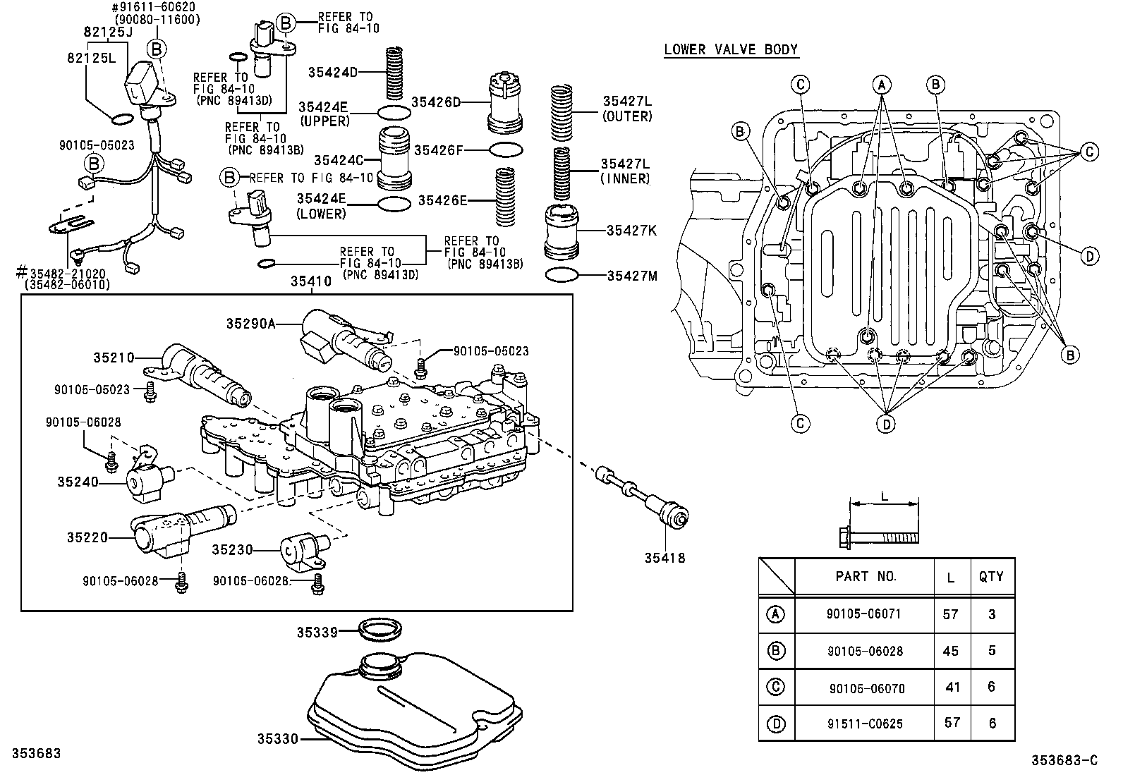  CAMRY |  VALVE BODY OIL STRAINER ATM