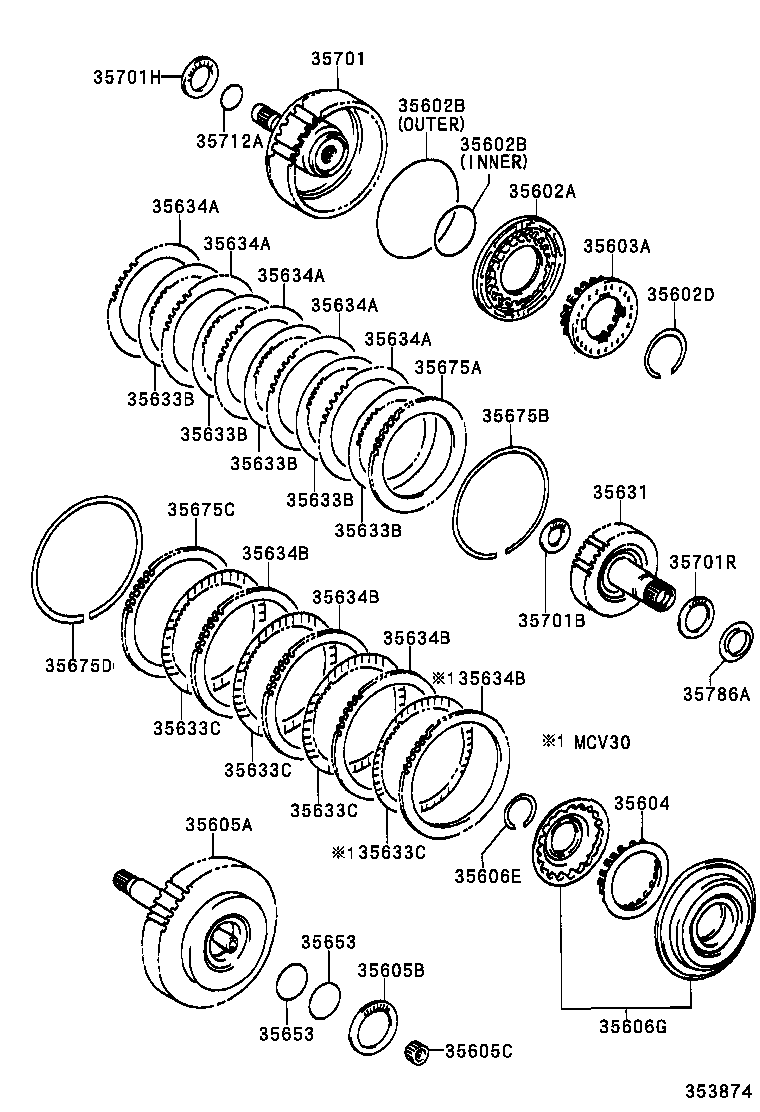  CAMRY |  BRAKE BAND MULTIPLE DISC CLUTCH ATM