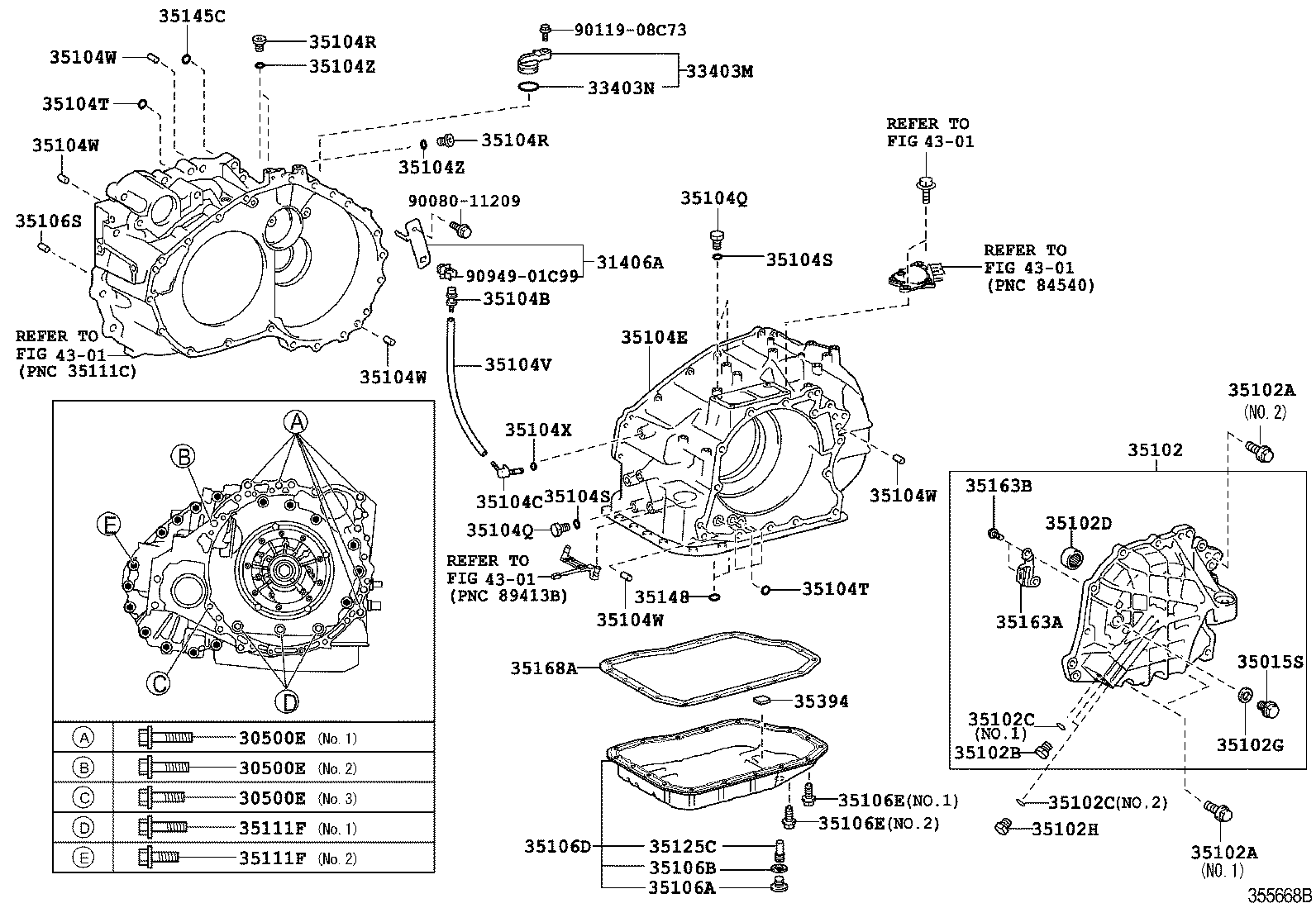  AVALON |  TRANSMISSION CASE OIL PAN ATM