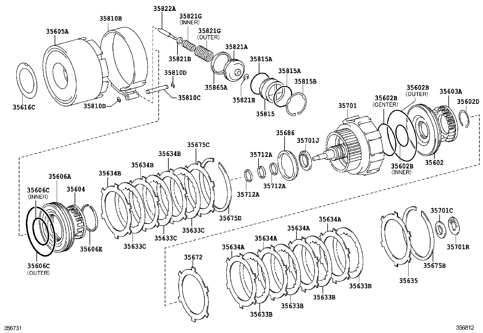  CROWN COMFORT |  BRAKE BAND MULTIPLE DISC CLUTCH ATM