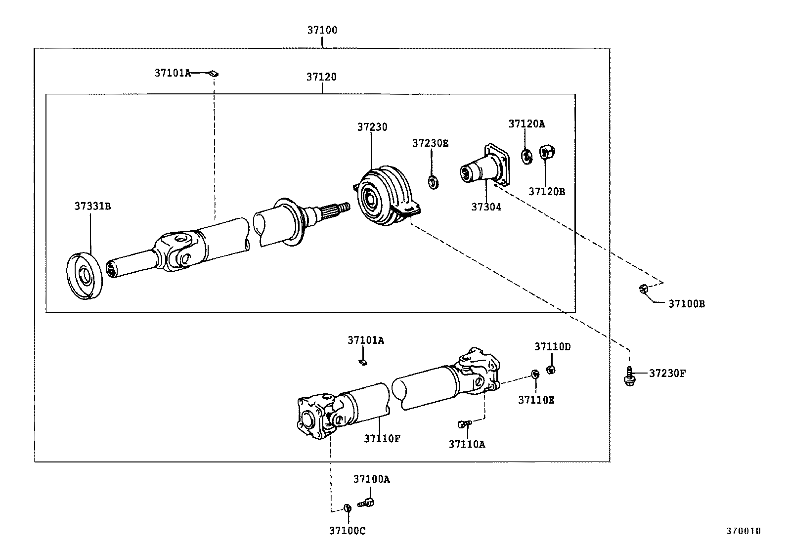  TOWNACE LITEACE |  PROPELLER SHAFT UNIVERSAL JOINT