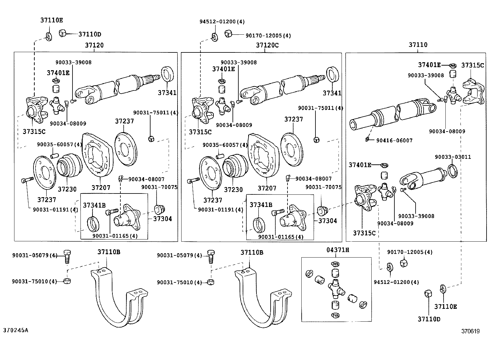  DYNA |  PROPELLER SHAFT UNIVERSAL JOINT