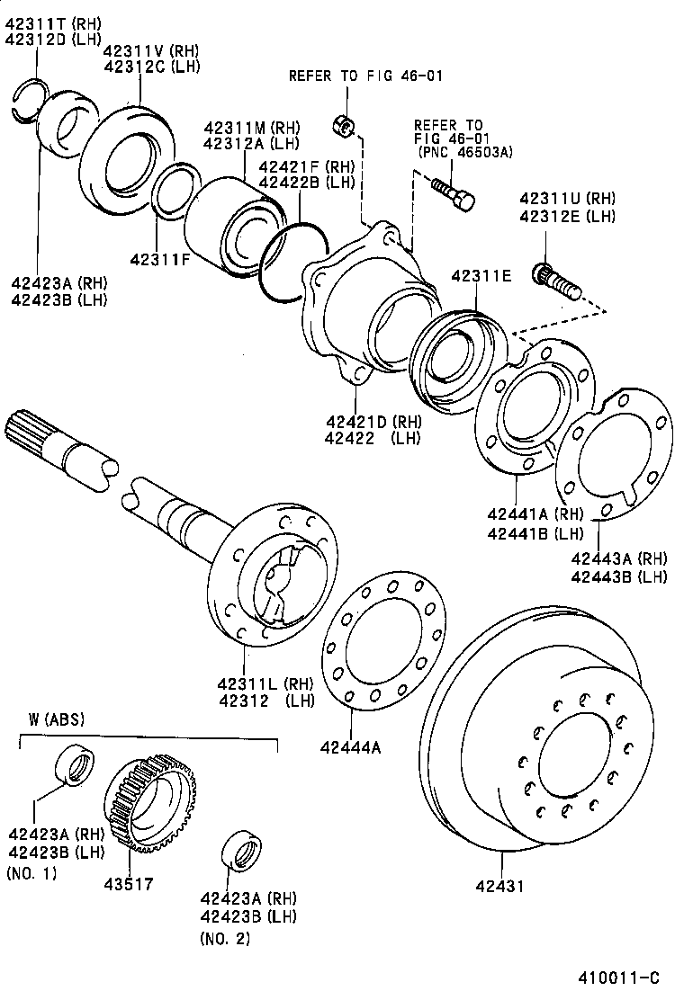  LAND CRUISER 90 |  REAR AXLE SHAFT HUB