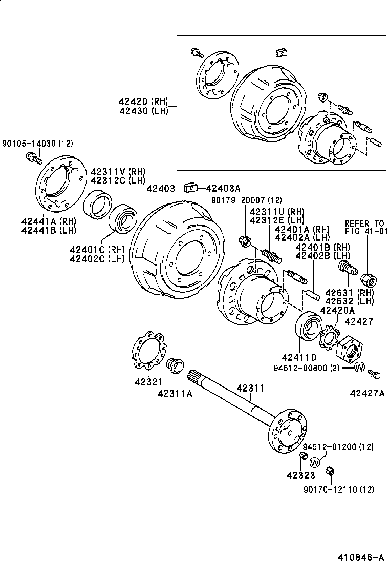  DYNA 200 |  REAR AXLE SHAFT HUB