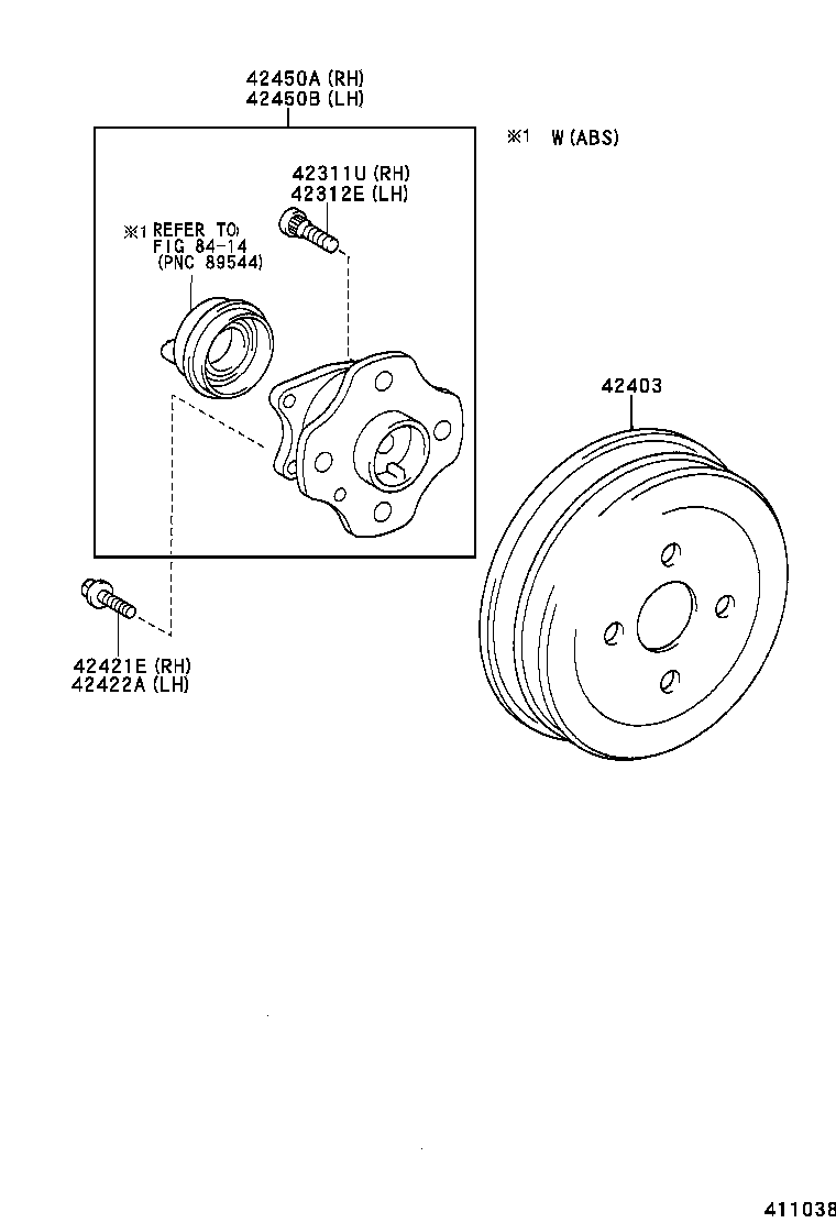  YARIS ECHO |  REAR AXLE SHAFT HUB