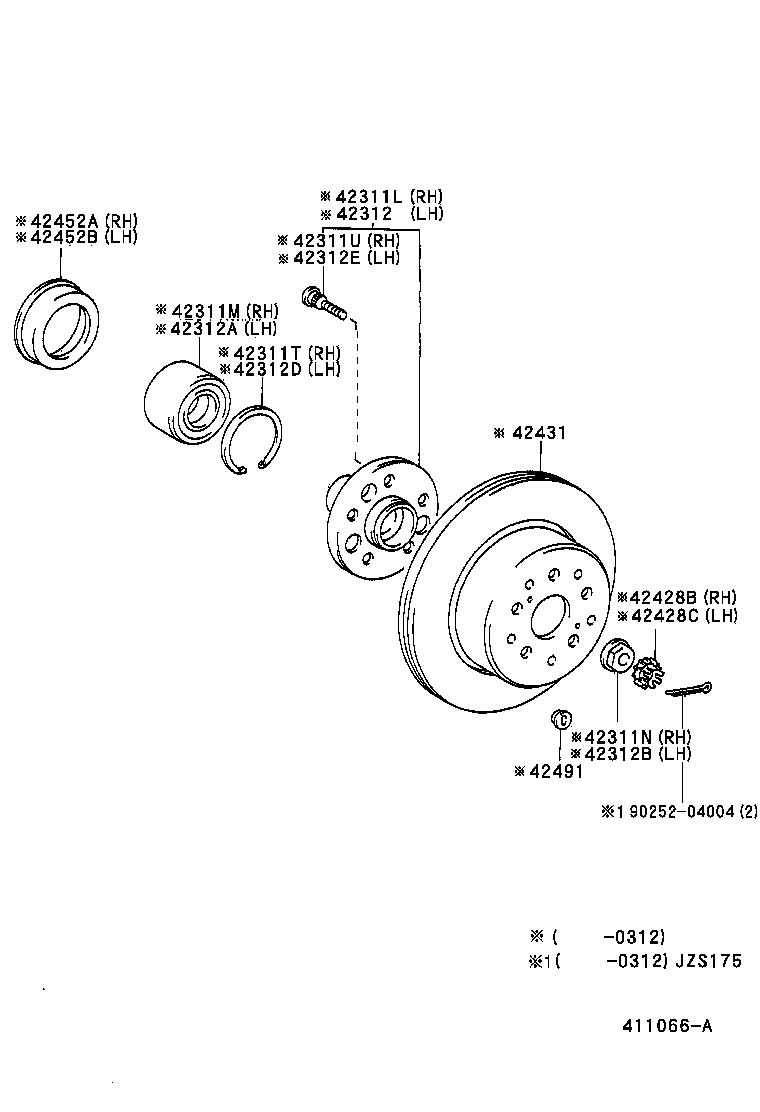  CROWN |  REAR AXLE SHAFT HUB