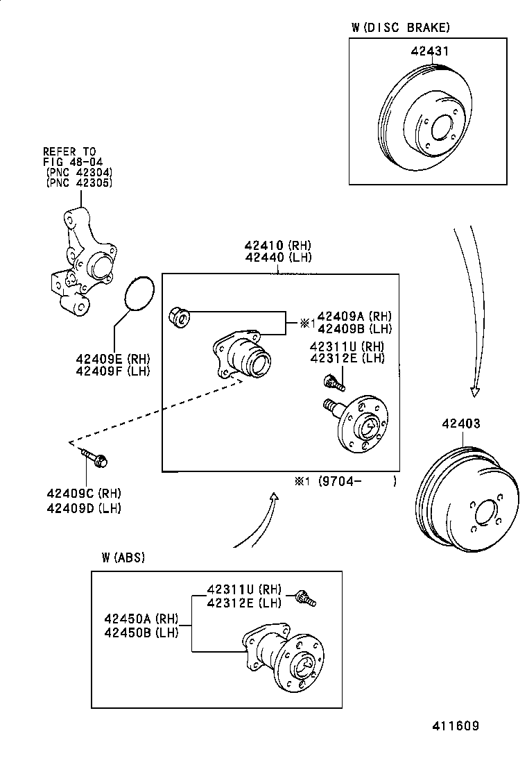  COROLLA |  REAR AXLE SHAFT HUB