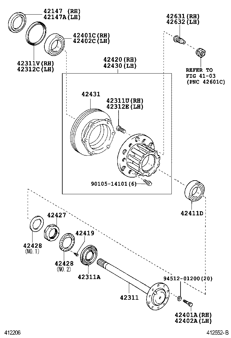  DYNA |  REAR AXLE SHAFT HUB