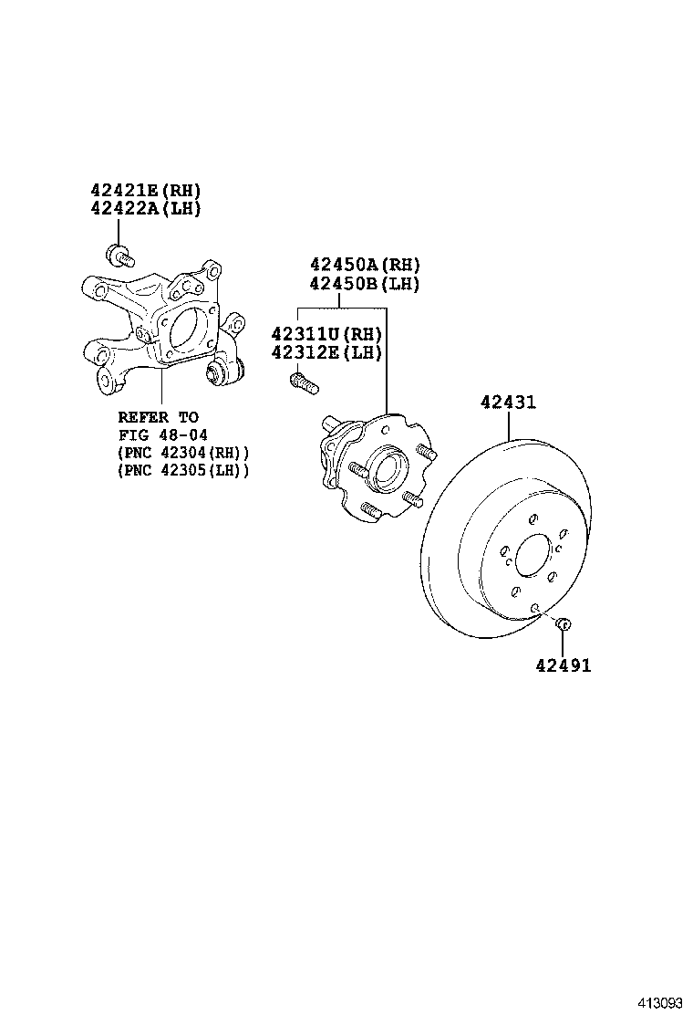  RAV4 CHINA |  REAR AXLE SHAFT HUB