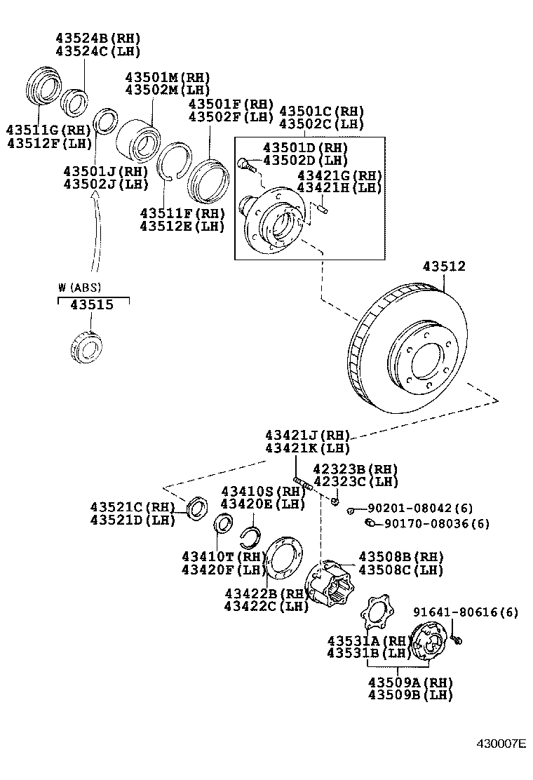  LAND CRUISER 90 |  FRONT AXLE HUB