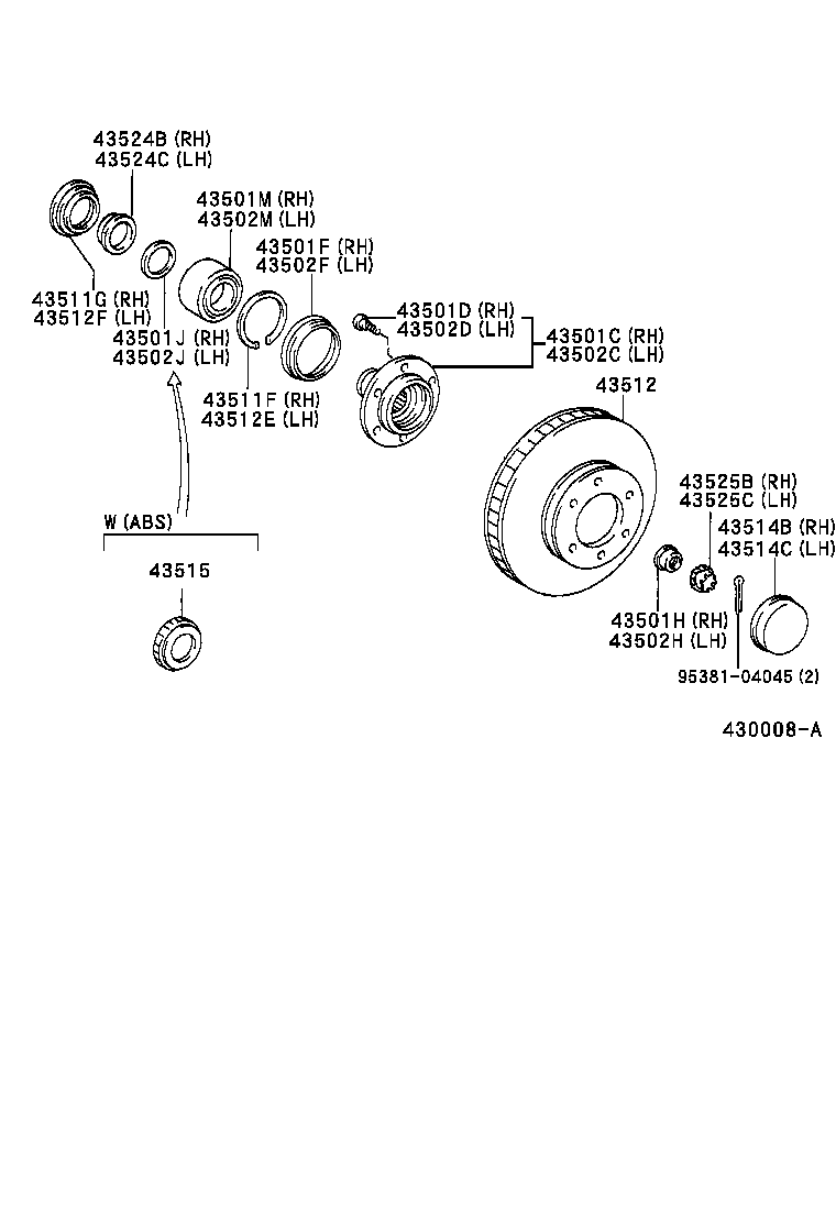  LAND CRUISER 90 |  FRONT AXLE HUB