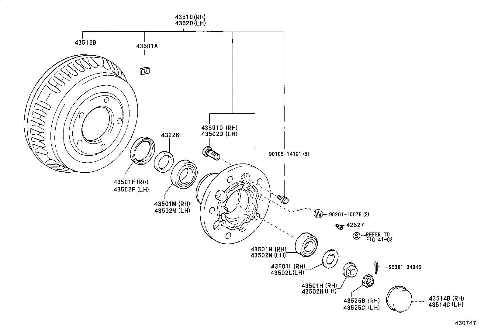  COASTER CHINA |  FRONT AXLE HUB