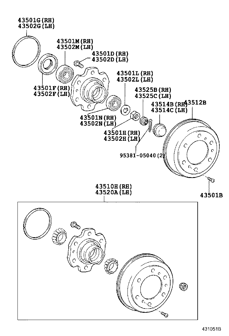  DYNA |  FRONT AXLE HUB