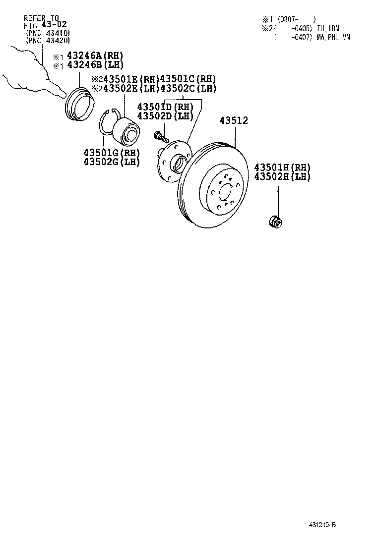  CAMRY |  FRONT AXLE HUB