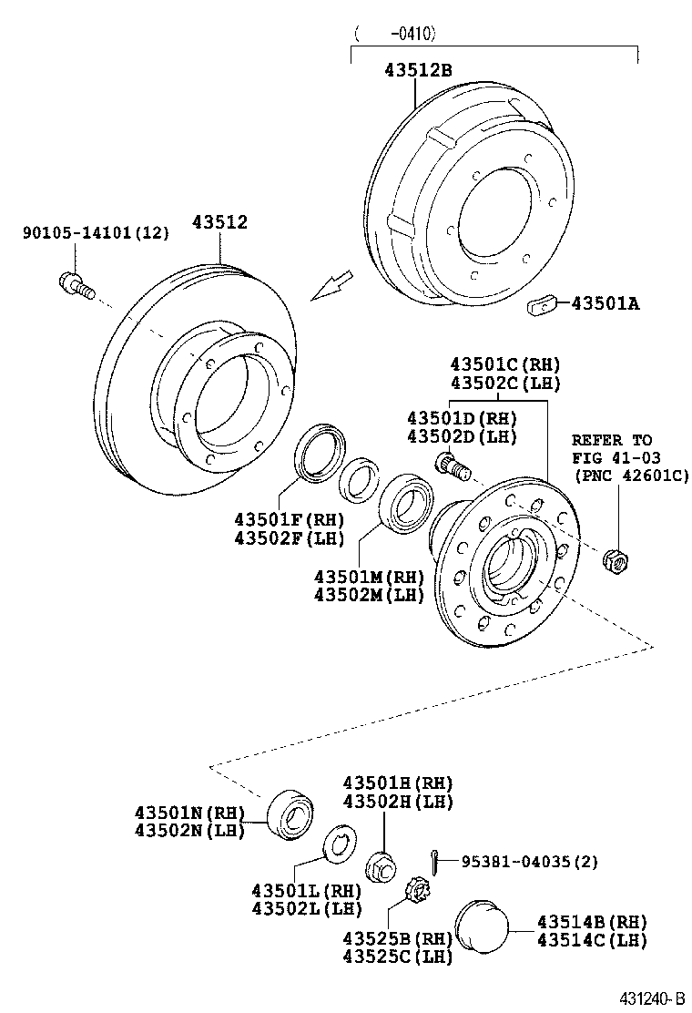  DYNA |  FRONT AXLE HUB