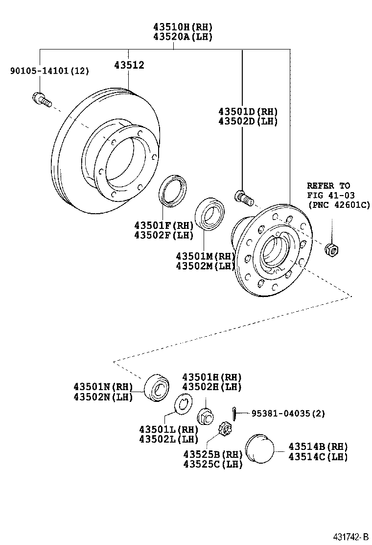  DYNA |  FRONT AXLE HUB