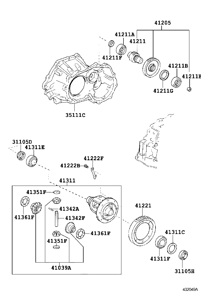  YARIS CHINA |  FRONT AXLE HOUSING DIFFERENTIAL