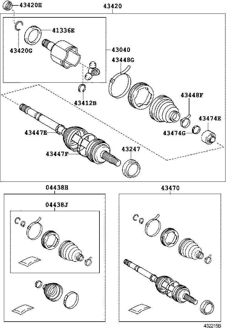  PRIUS PLUG IN HBD |  FRONT DRIVE SHAFT