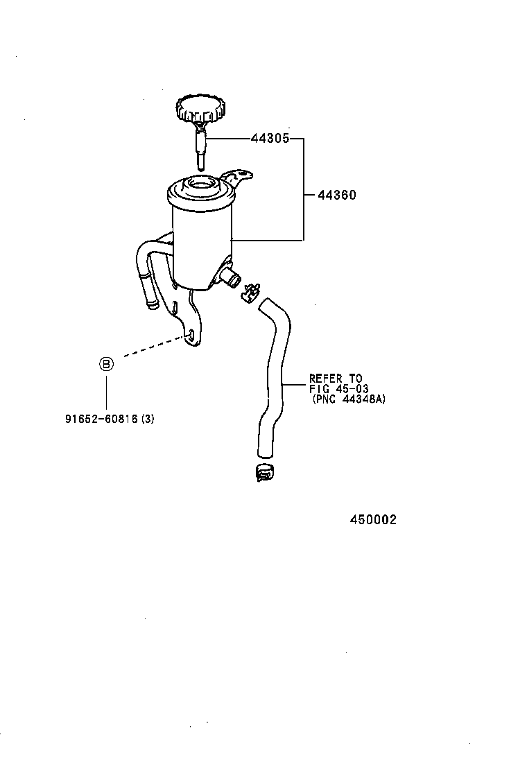  LAND CRUISER 90 |  VANE PUMP RESERVOIR POWER STEERING