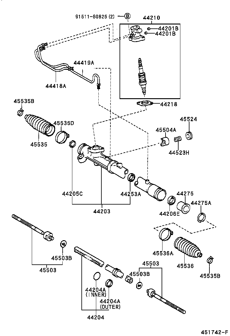  YARIS ECHO |  FRONT STEERING GEAR LINK