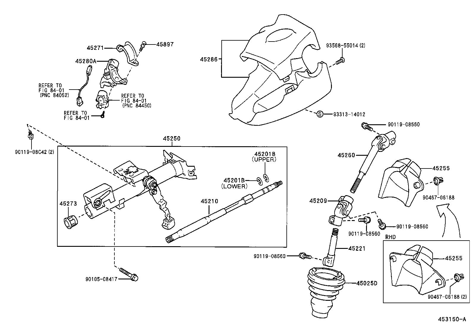  YARIS ECHO |  STEERING COLUMN SHAFT