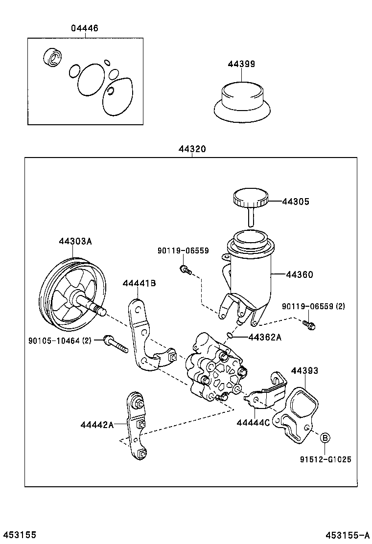  YARIS ECHO |  VANE PUMP RESERVOIR POWER STEERING