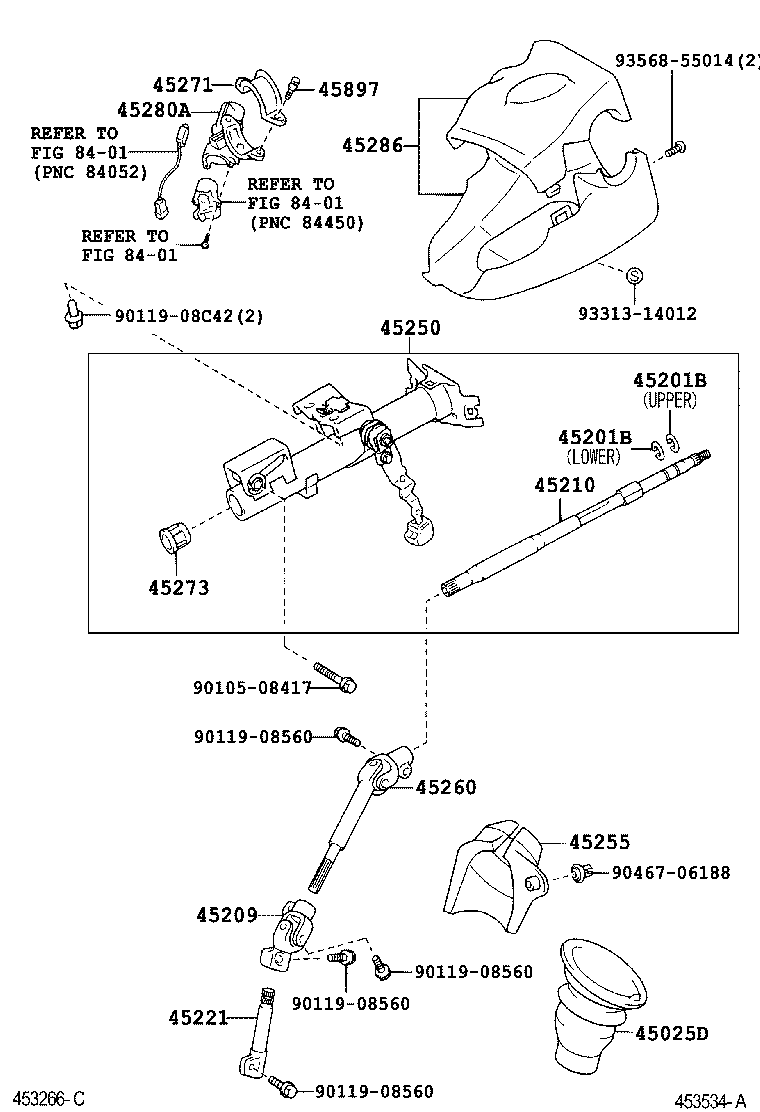  VIOS SOLUNA VIOS |  STEERING COLUMN SHAFT