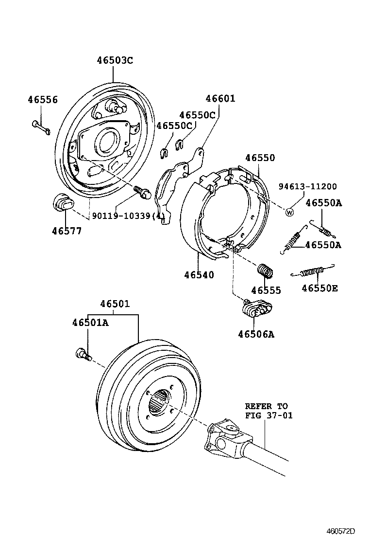  DYNA |  PARKING BRAKE CABLE