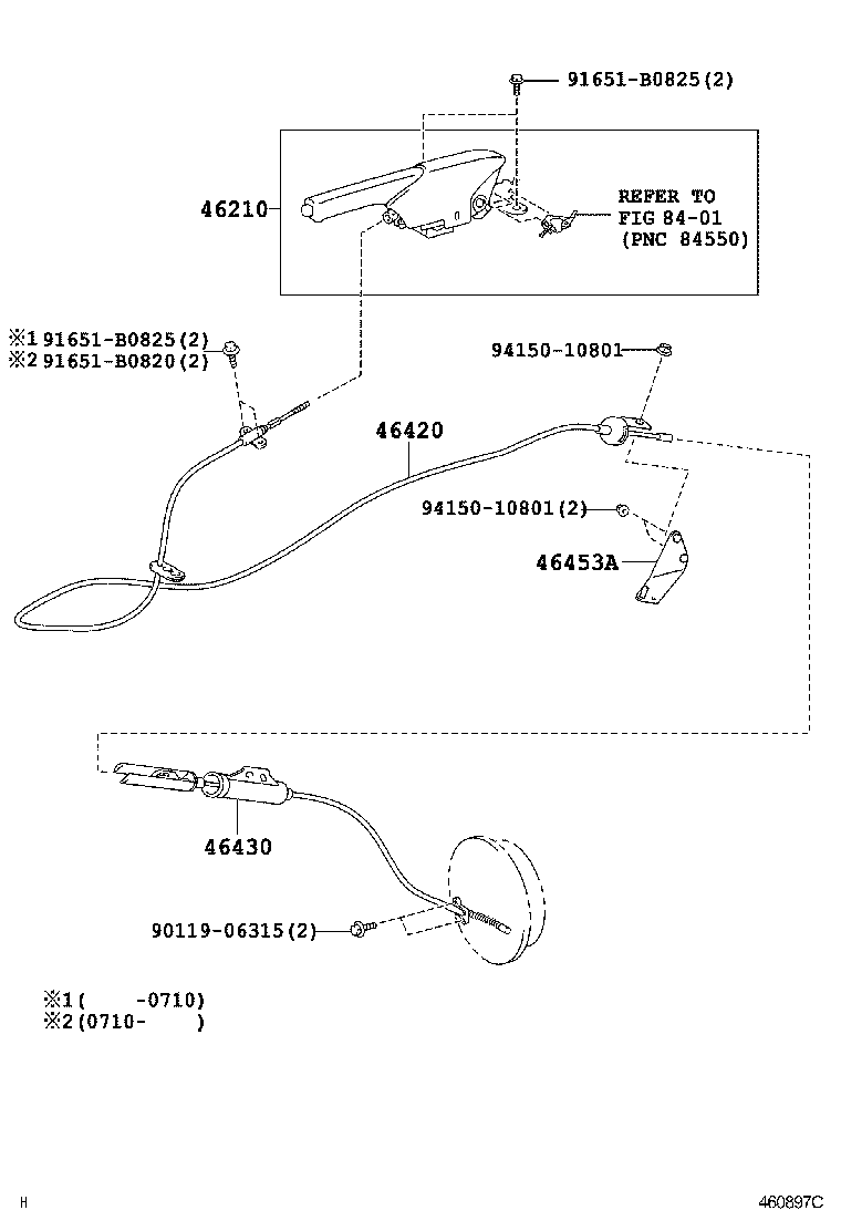  DYNA |  PARKING BRAKE CABLE