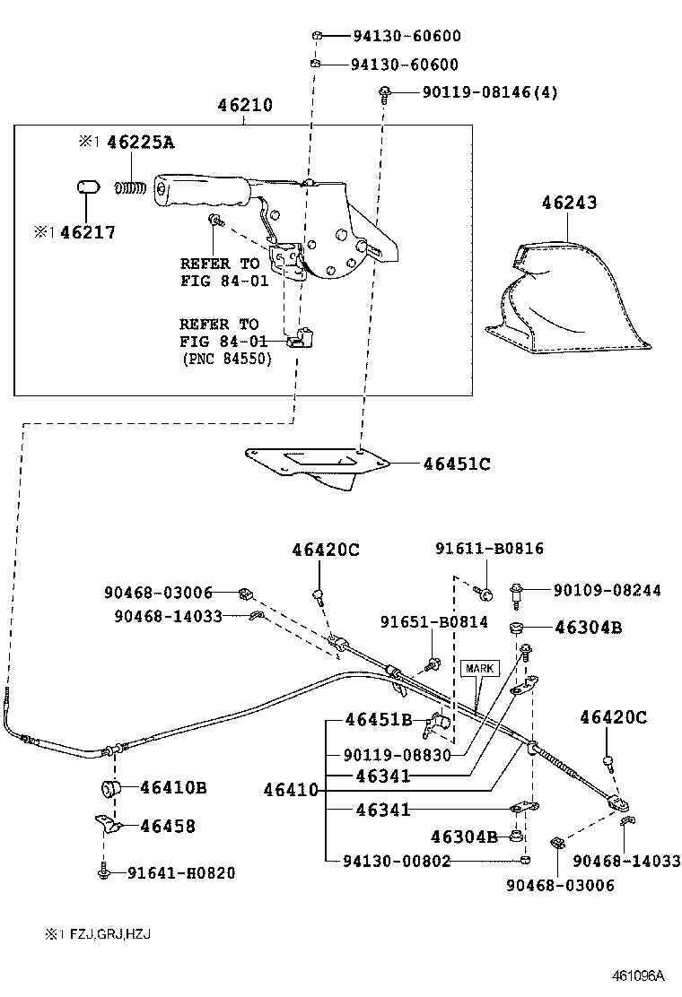  LAND CRUISER 70 |  PARKING BRAKE CABLE