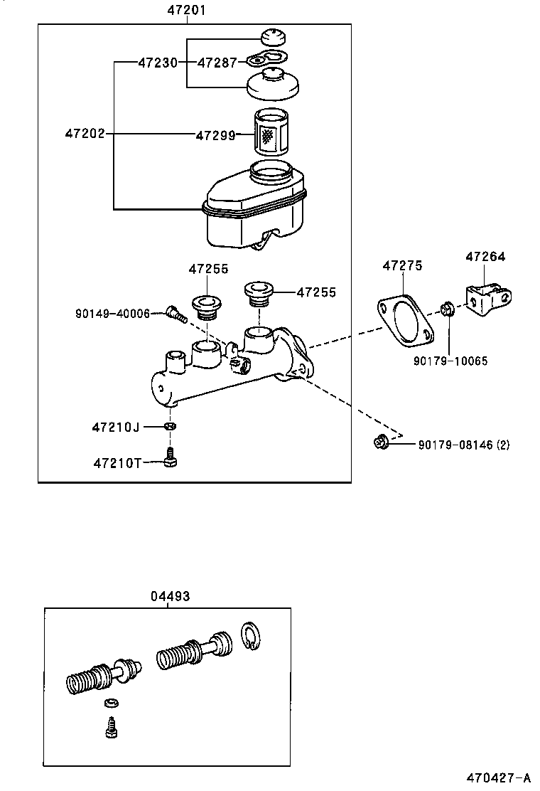  COROLLA |  BRAKE MASTER CYLINDER