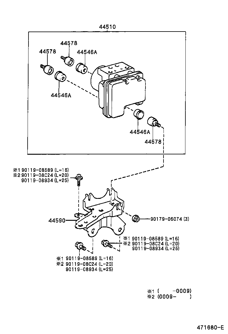  YARIS ECHO |  BRAKE TUBE CLAMP