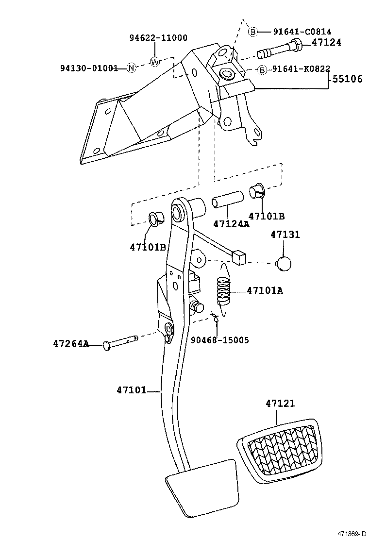  CROWN |  BRAKE PEDAL BRACKET