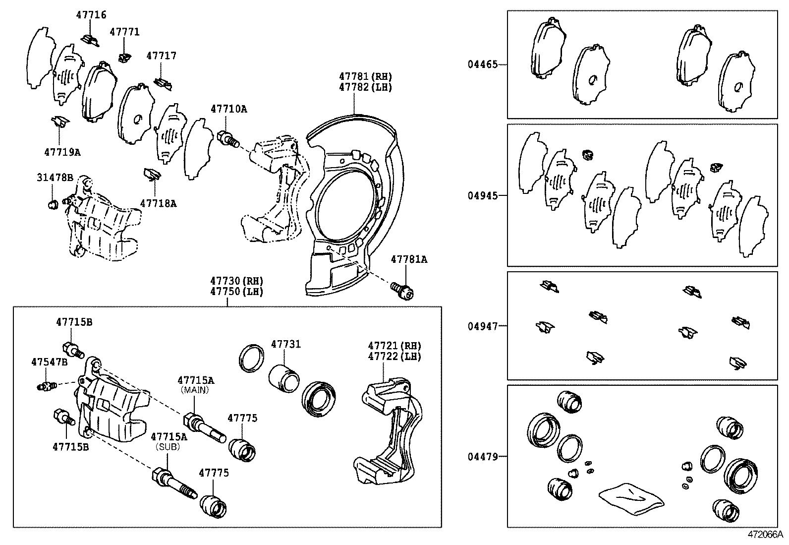  RAV4 |  FRONT DISC BRAKE CALIPER DUST COVER