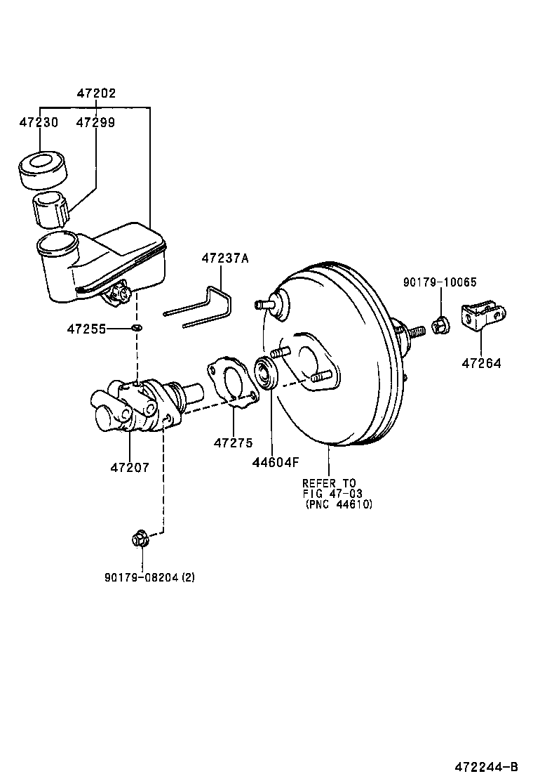  YARIS ECHO |  BRAKE MASTER CYLINDER