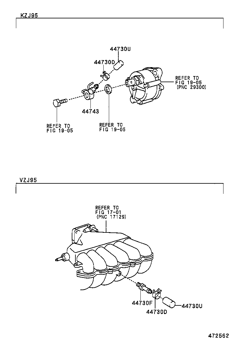  LAND CRUISER 90 |  BRAKE BOOSTER VACUUM TUBE