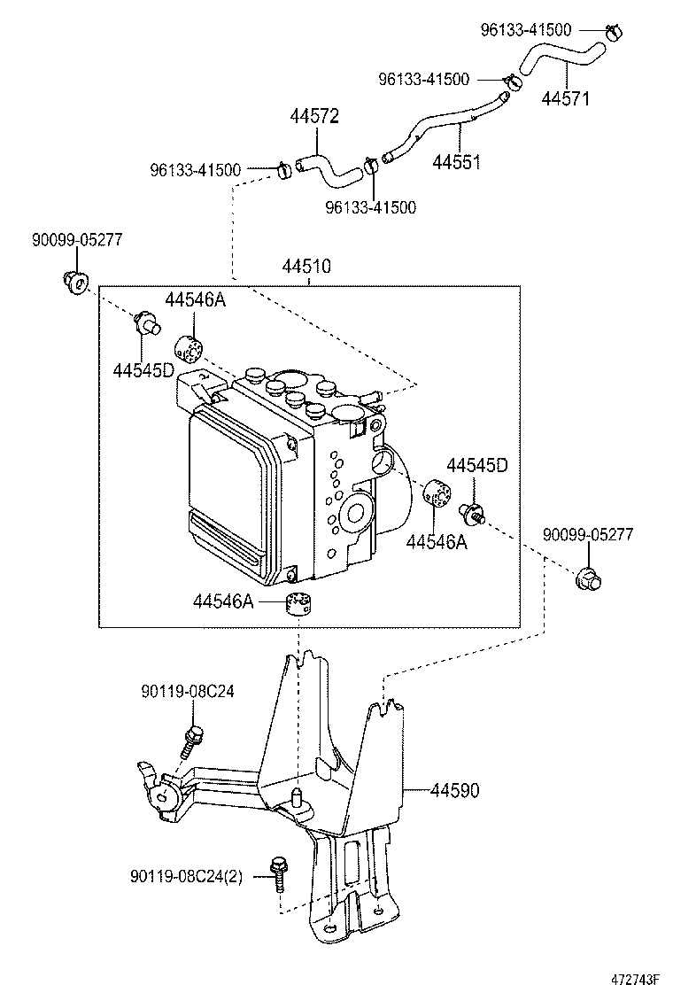  CAMRY |  BRAKE TUBE CLAMP