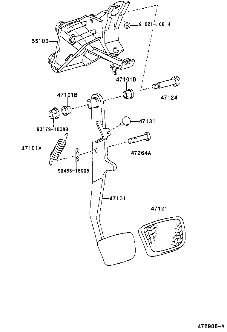  CAMRY |  BRAKE PEDAL BRACKET