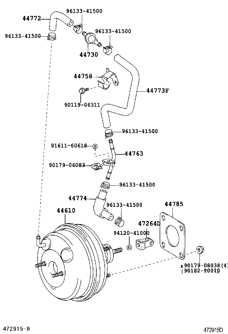  CAMRY |  BRAKE BOOSTER VACUUM TUBE