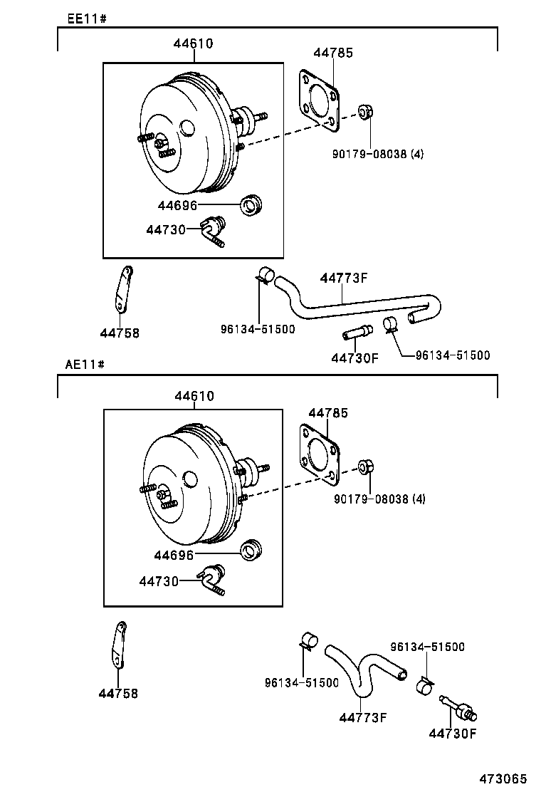  COROLLA |  BRAKE BOOSTER VACUUM TUBE