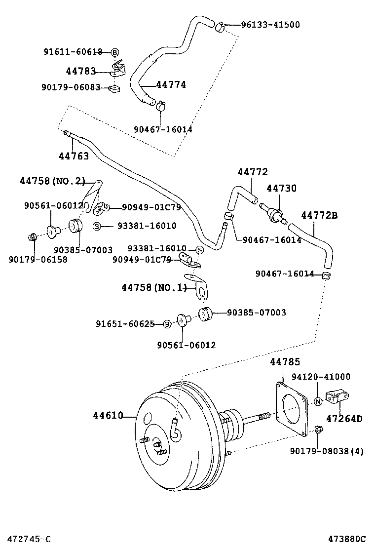  CAMRY |  BRAKE BOOSTER VACUUM TUBE