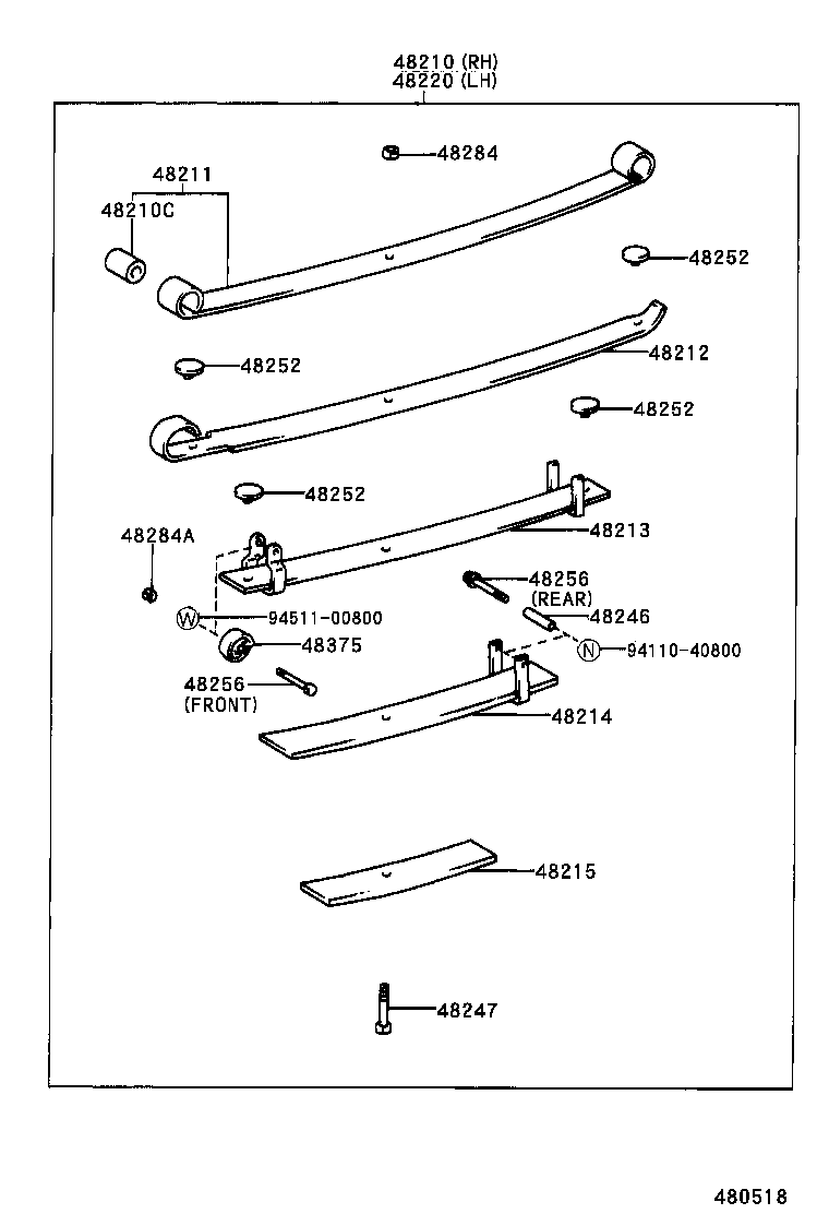  HILUX |  REAR SPRING SHOCK ABSORBER