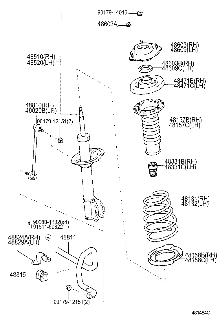  CAMRY |  FRONT SPRING SHOCK ABSORBER