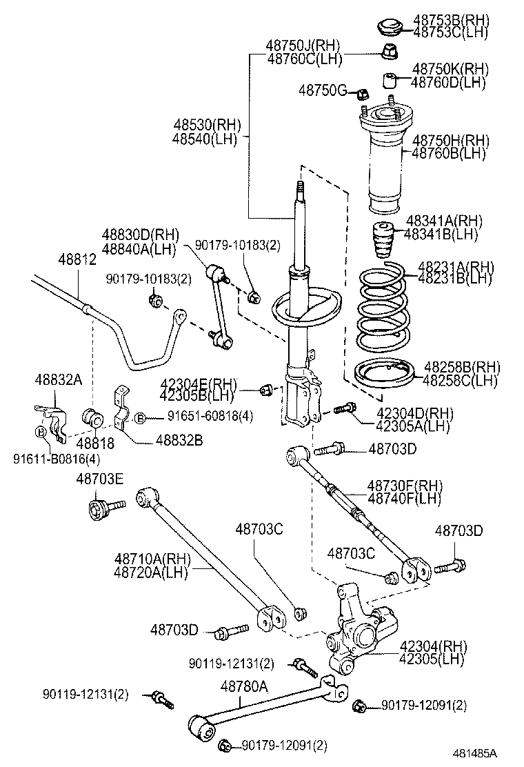  CAMRY |  REAR SPRING SHOCK ABSORBER